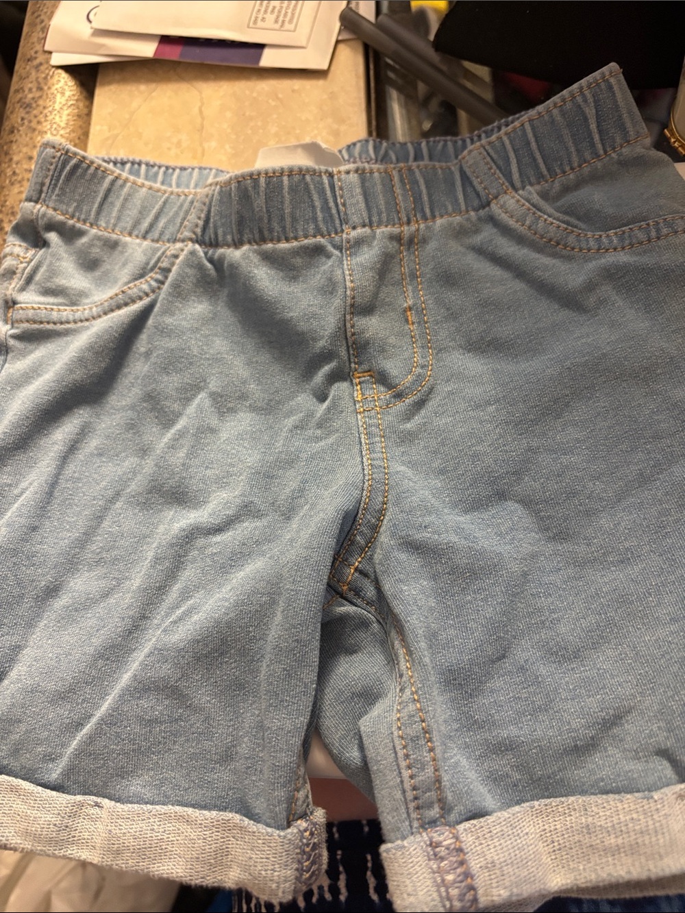 Cat & Jack Light Blue Kids Denim Shorts 4T